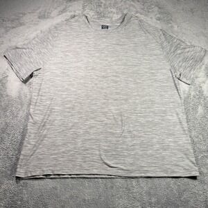 Legend Breathe Mens 2XL Grey Space Dye Performance Short Sleeve T-Shirt Heather